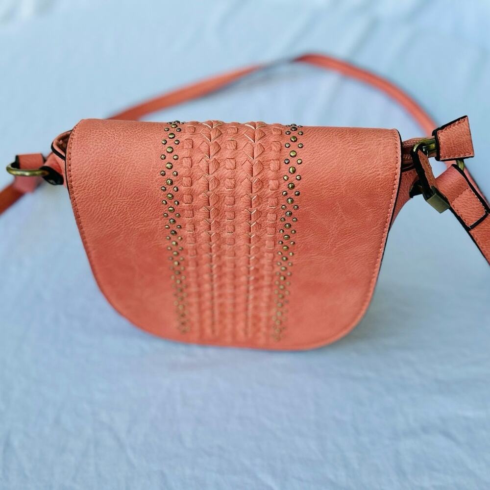 Simply Noelle Coral Crossbody Purse Western Boho Cowgirl Bag Faux Leather
